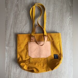 Immodest Cotton Yellow Canvas Tote Bag